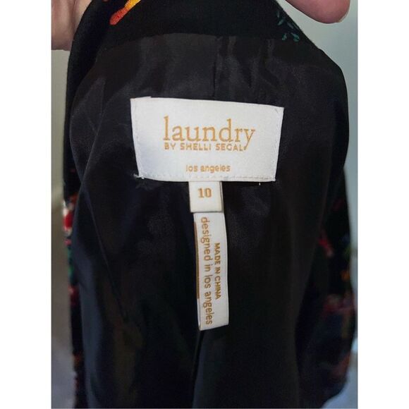 Laundry by Shelli Segal Floral Blazer Suit Jacket Women’s 10 - Picture 6 of 9